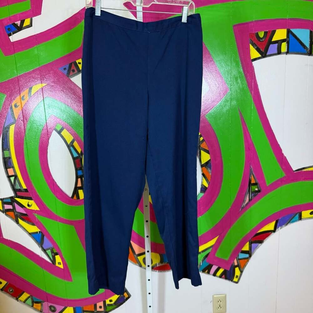 Alfred Dunner, Navy Blue Elastic Waist Trousers. Size 14. Excellent condition!